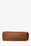 Saint Laurent Brown Leather Shopping Tote Bag