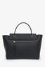 Celine Black Leather Mini Belt Bag With Strap