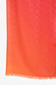 Louis Vuitton Orange/Pink Ombre Monogram Silk Scarf