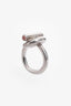 Hermès Sterling Silver 'Echappee' Ring Size 48