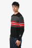Givenchy Black/Red Wool Striped Sweater Size M Mens