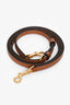 Celine Brown Coated Canvas and Calfskin Mini Triomphe Vanity Case Top Handle with Shoulder Strap