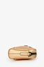 Prada Gold Metallic Saffiano Leather Triangle Logo Travel Crossbody Bag