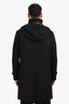 Fendi Black Wool Leather Logo Double Breasted Jacket Size 50 Mens
