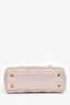 Christian Dior 2017 Pink Iridescent Leather Mini Lady Dior