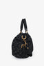 Louis Vuitton 2007 Black Monogram Denim 'Cabby MM' Bag