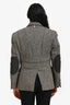 Thom Browne Grey Herringbone Wool Blazer Size 0