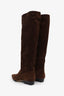 Staud Brown Suede Wally Knee-High Boots Size 40