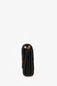 Gucci Black GG Marmont Chain Wallet Matelasse Velvet Mini