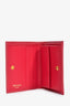 Prada Pink Leather Vitello Move Compact Wallet