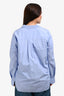 Brunello Cucinelli Blue Cotton Monili Detail Long Sleeve Button Down Shirt Size 3XL
