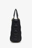Christian Dior 2019 Black Leather Small Lady Dior Bag With Strap