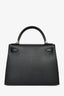 Hermès 2015 Black Epsom Leather Kelly Sellier II 28 GHW