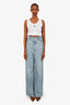 Loewe Blue High Rise Wide Leg Customized Jeans Size 38