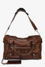 Balenciaga Vintage Rust Brown Leather City Bag RGHW