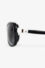 Pre-loved Chanel™ Black/White Acrylic Square Frame Bow Detail Sunglasses