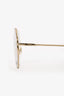 Chloe Clear/Gold Octagon '2134' Sunglasses