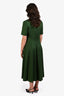 Brandon Maxwell Dark Green Double Breasted Maxi Dress Size 10