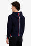 Thom Browne Navy Logo-Patch Hoodie Size 2 Mens