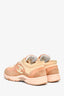 Pre-loved Chanel™ Pink/Beige Suede CC Logo Sneaker Size 35.5