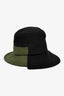 JW Anderson Black/Green Bucket Hat