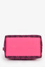 Loewe Pink/Black Anagram Jacquard Canvas Small Cubi Shoulder Bag