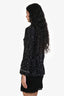 Pre-loved Chanel™ 1995 Black/White 'Museum Tweed' Blazer Jacket Size 38