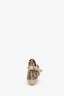 Gucci SS03 Beige GG Canvas Horsebit 1955 Chain Clutch Bag