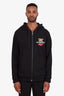 Burberry Black Cotton Zip-Up Hoodie Size XL Mens