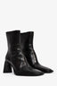 Bottes Alexander Wang en cuir noir à bout carré et à talons, pointure 38