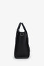 Celine Black Leather Nano Luggage Bag with Strap