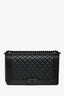 Pre-loved Chanel™ 2017 So Black Caviar Leather Large Boy Bag