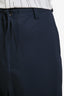Sofie D'Hoore Navy Virgin Wool Drawstring Trousers Size 42