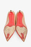 Christian Louboutin Nude Patent 'Kate' Pumps Size 37