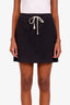 Mini-jupe Gucci en jersey jacquard GG noir, taille S