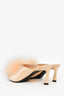 Saint Laurent Orange Blanco Feather Pom-Pom Mule Heels Size 38