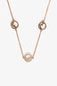 Fendi Gold Tone 'F Is Fendi' Necklace