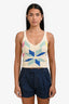 Mother Cream Multicolour Knit Cropped Tank Top Size XS
