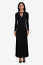 Weekend Max Mara Black Maxi Skirt With Satin Belt Size S