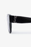Saint Laurent Black YSL Logo Round Frame Sunglasses