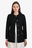 Gucci 2022 Black Wool Buttoned Evening Jacket Size 36