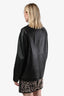 Loulou Studio Black Lamb Leather Buttoned Jacket Size 36