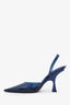 The Attico Blue PVC Ester Slingback Heels Size 37