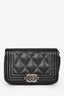 Pre-loved Chanel™ 2024 Black Caviar Zip Card Case