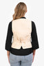 Apiece Apart Cream Linen Brend Vest Size 8