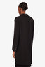 The Row Black Virgin Wool Buttoned Coat Size 8