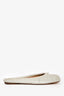 Maison Margiela White Distressed Suede Tabi Mule Size 40