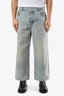 Louis Vuitton Light Wash Blue Denim Wide Leg Jeans Size 30 Mens
