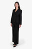 Weekend Max Mara Black Double Breasted Blazer + Wide Leg Pant Set Size 4
