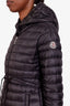 Moncler Black Barbel Hooded Quilted Down Puffer Parka Size 1